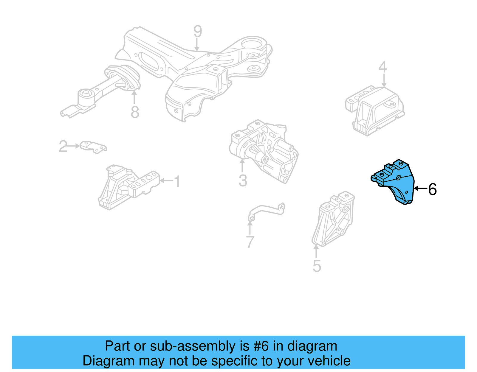 Trans Mount Bracket 1J0-199-117-BC