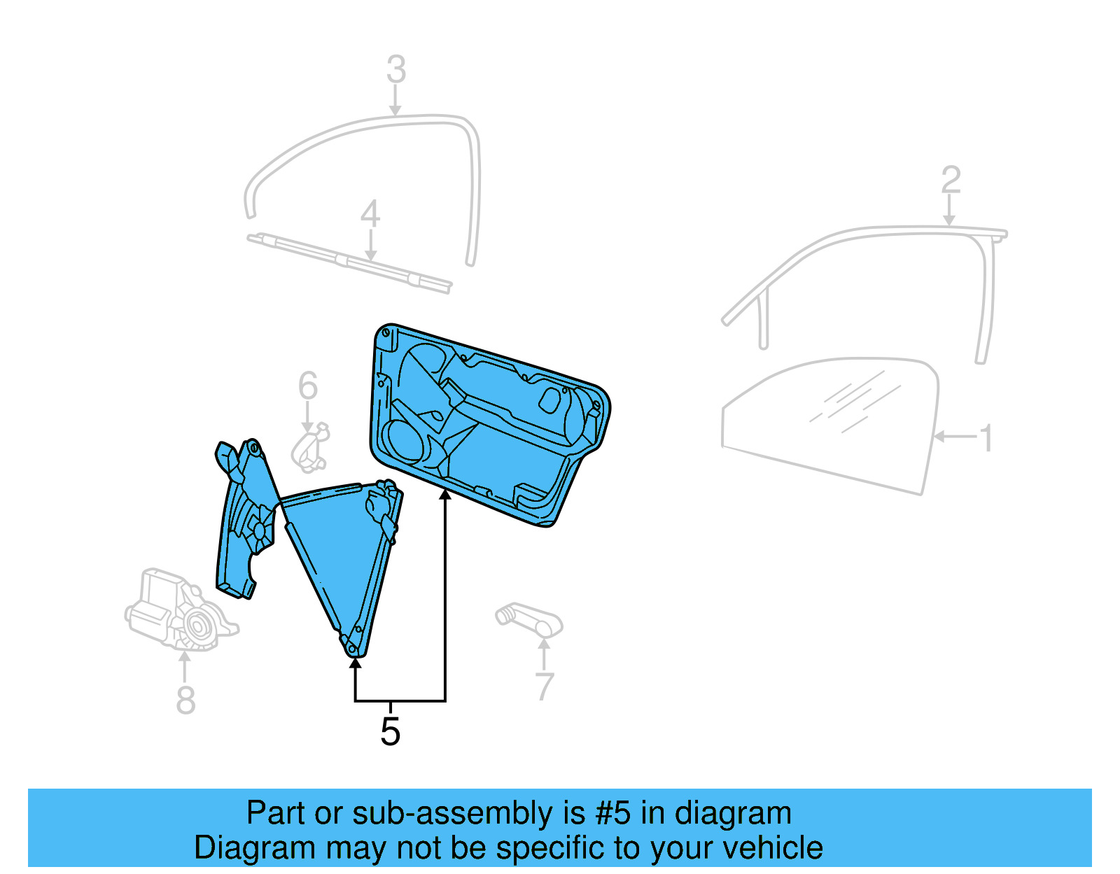 Window Regulator 1C0-837-656-B - View 2