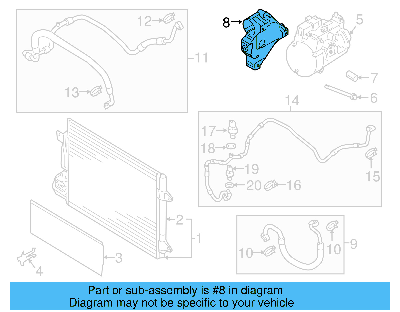 Compressor Bracket 03C-903-143-B - View 2