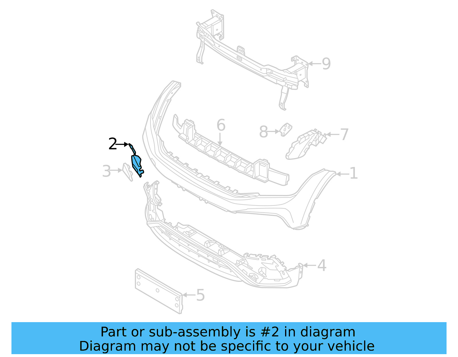 Tow Eye Cap 5NN-807-155-A-GRU - View 2