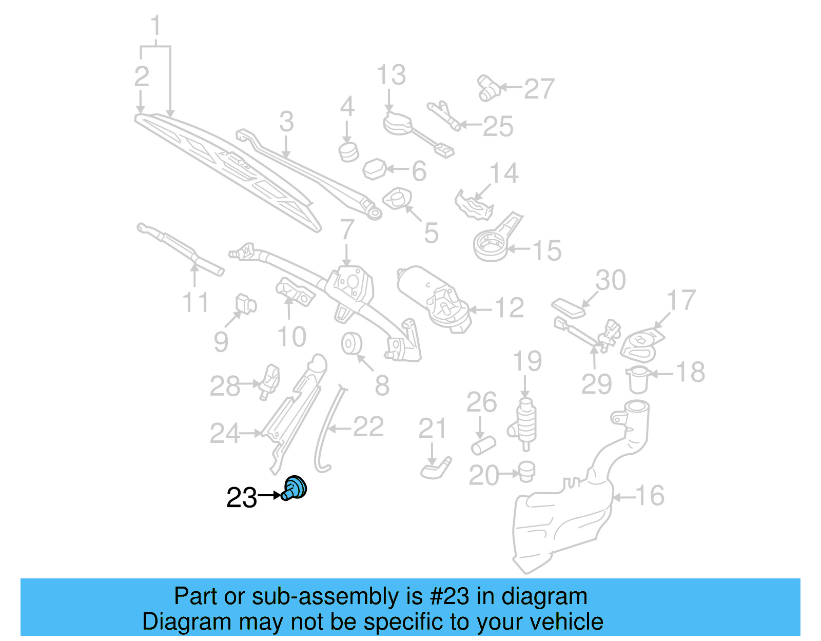 Washer Hose Grommet 6X0-955-998-A - View 7