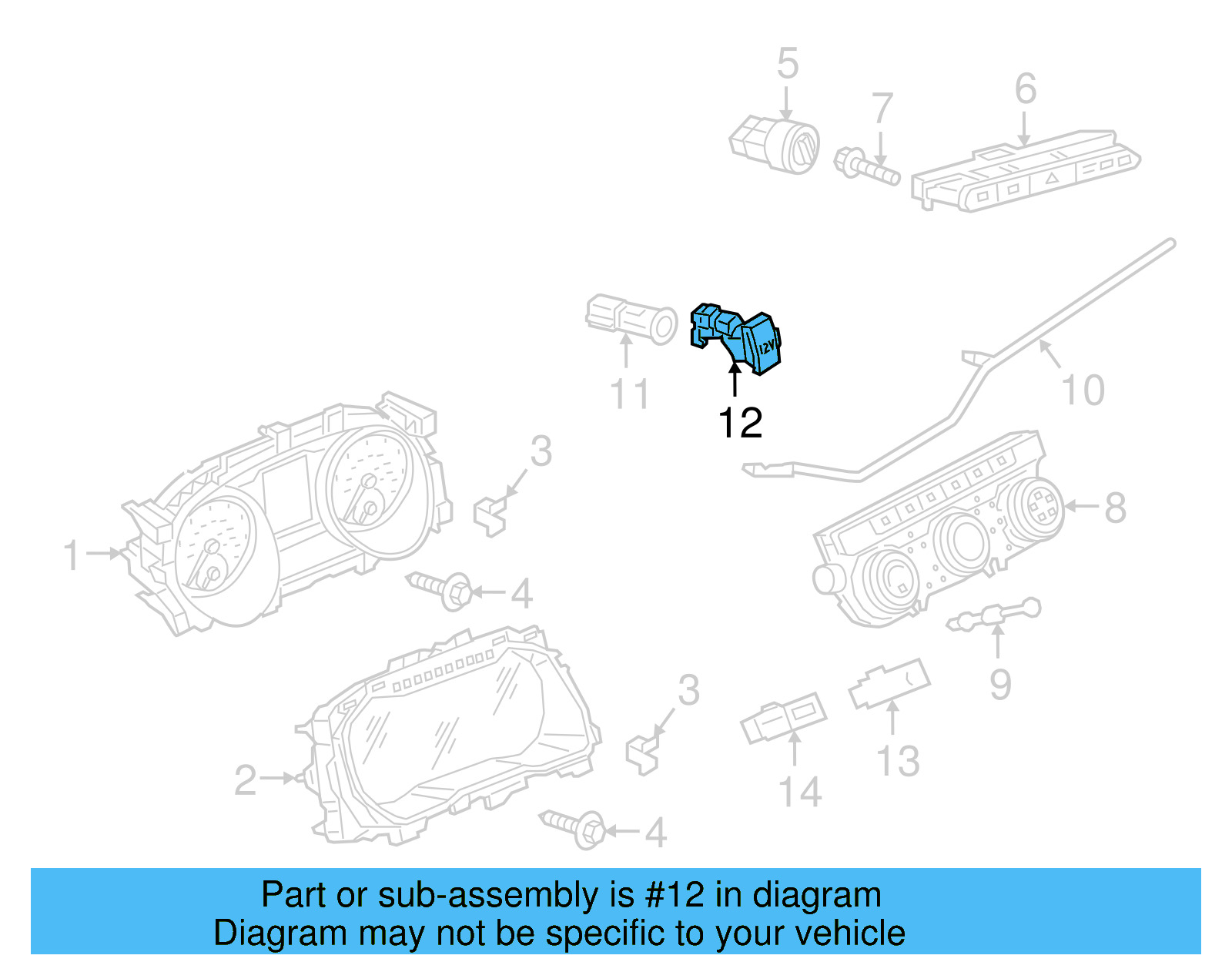Power Outlet Cover 1K0-919-341-H-9B9 - View 8