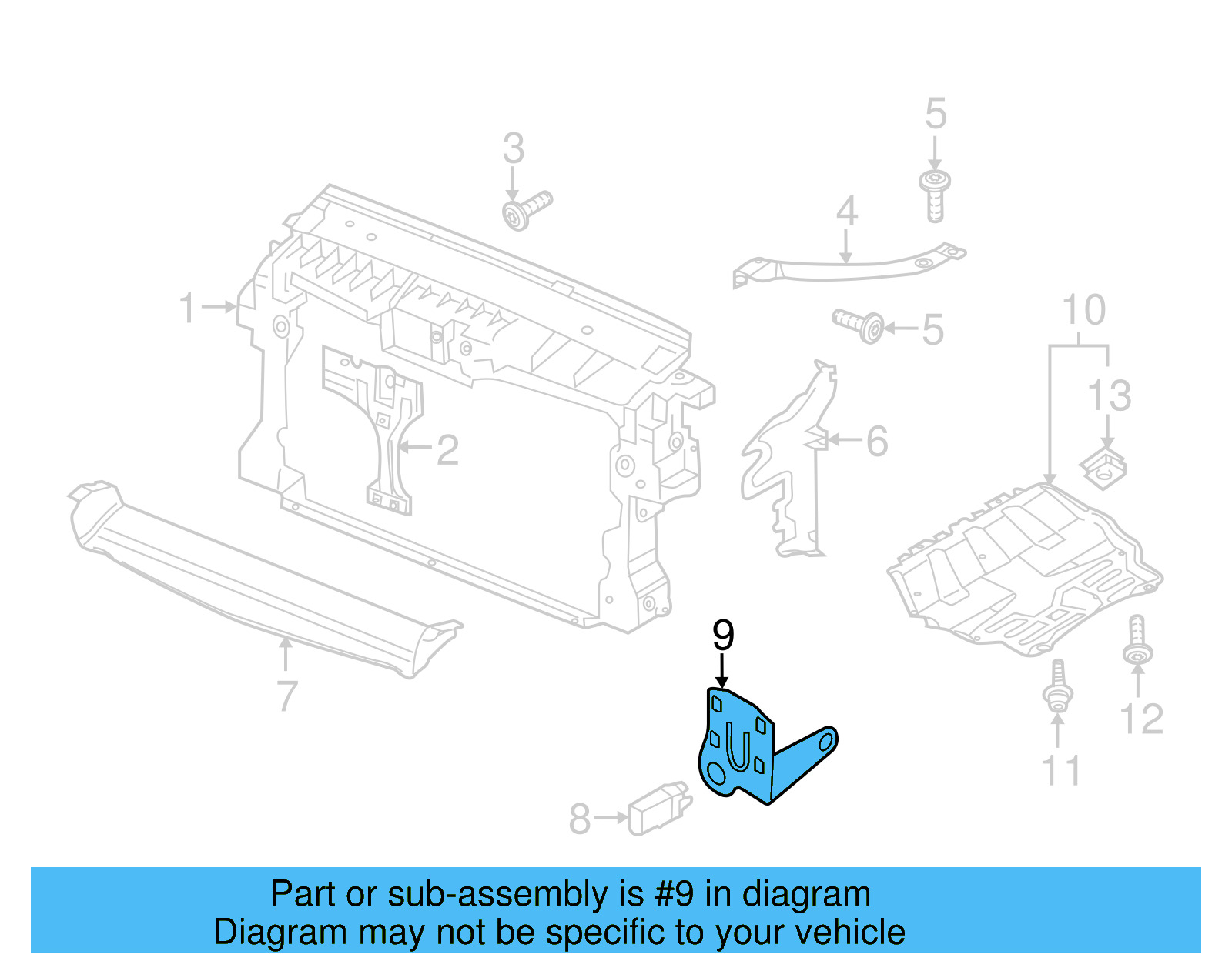 Air Temp Sensor Bracket 5N0-820-536 - View 4