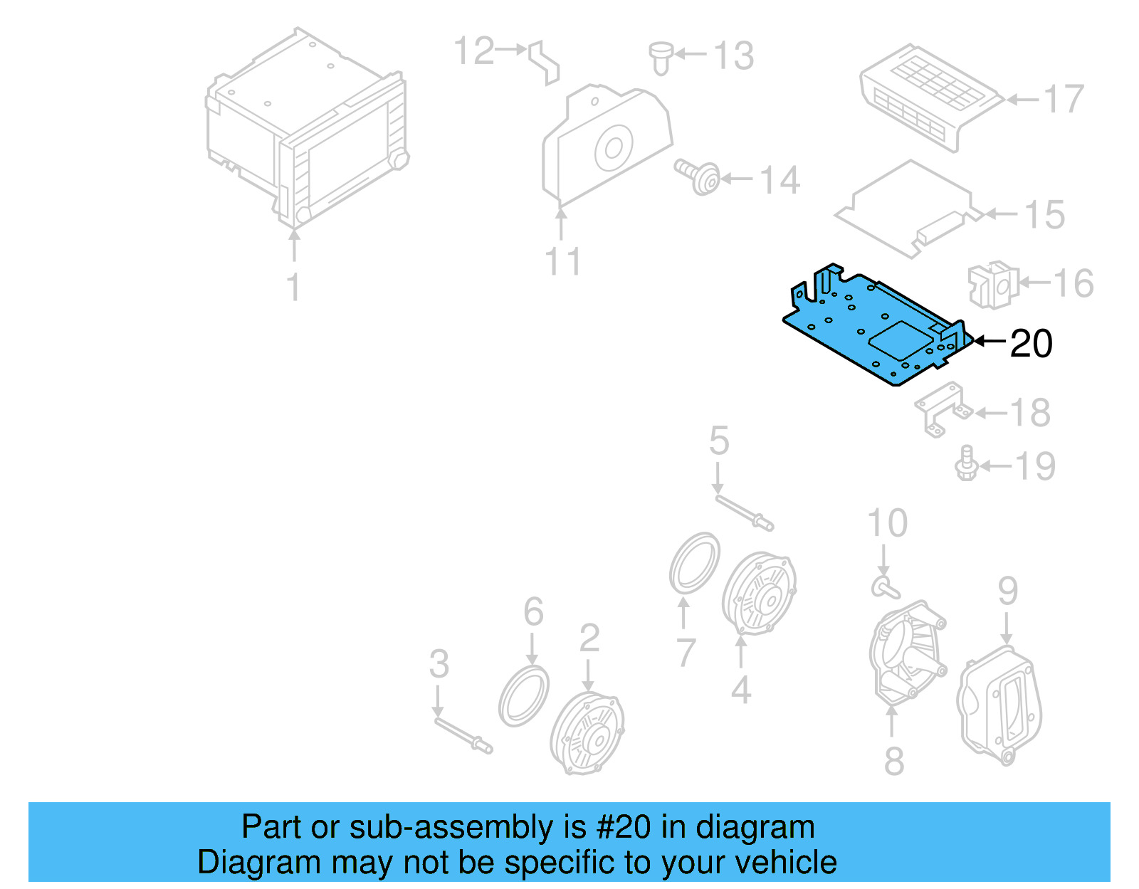 Mount Bracket 1K0-035-883-F - View 9