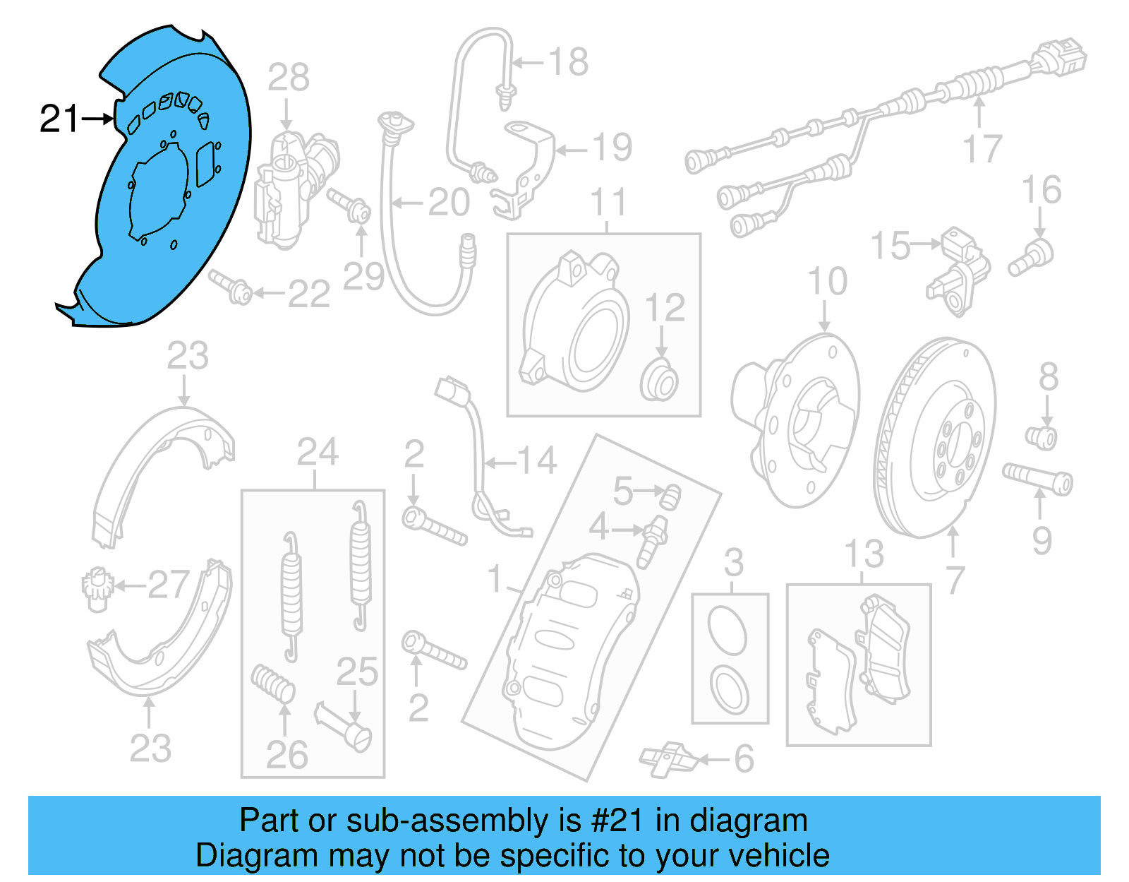 Backing Plate 7P0-609-451-D - View 2