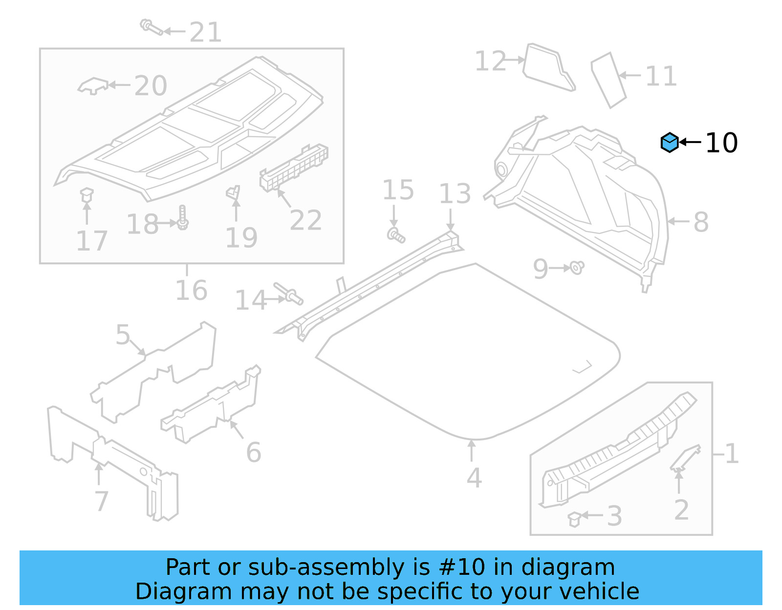 Side Trim Panel Pad 17A-867-683 - View 4