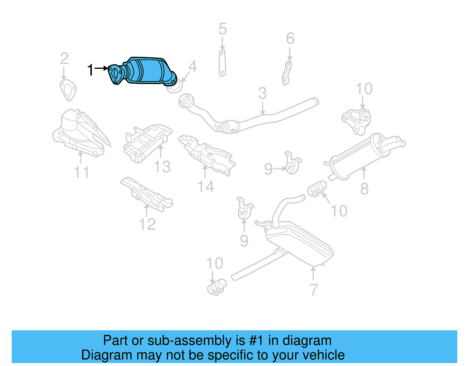 Catalytic Converter 8E0-131-089-DX - View 7