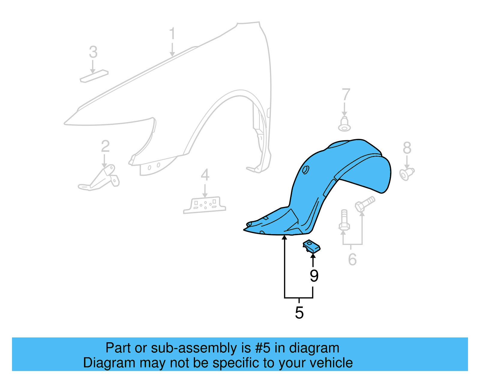 Fender Liner 3D0-809-958-AB-B41 - View 2