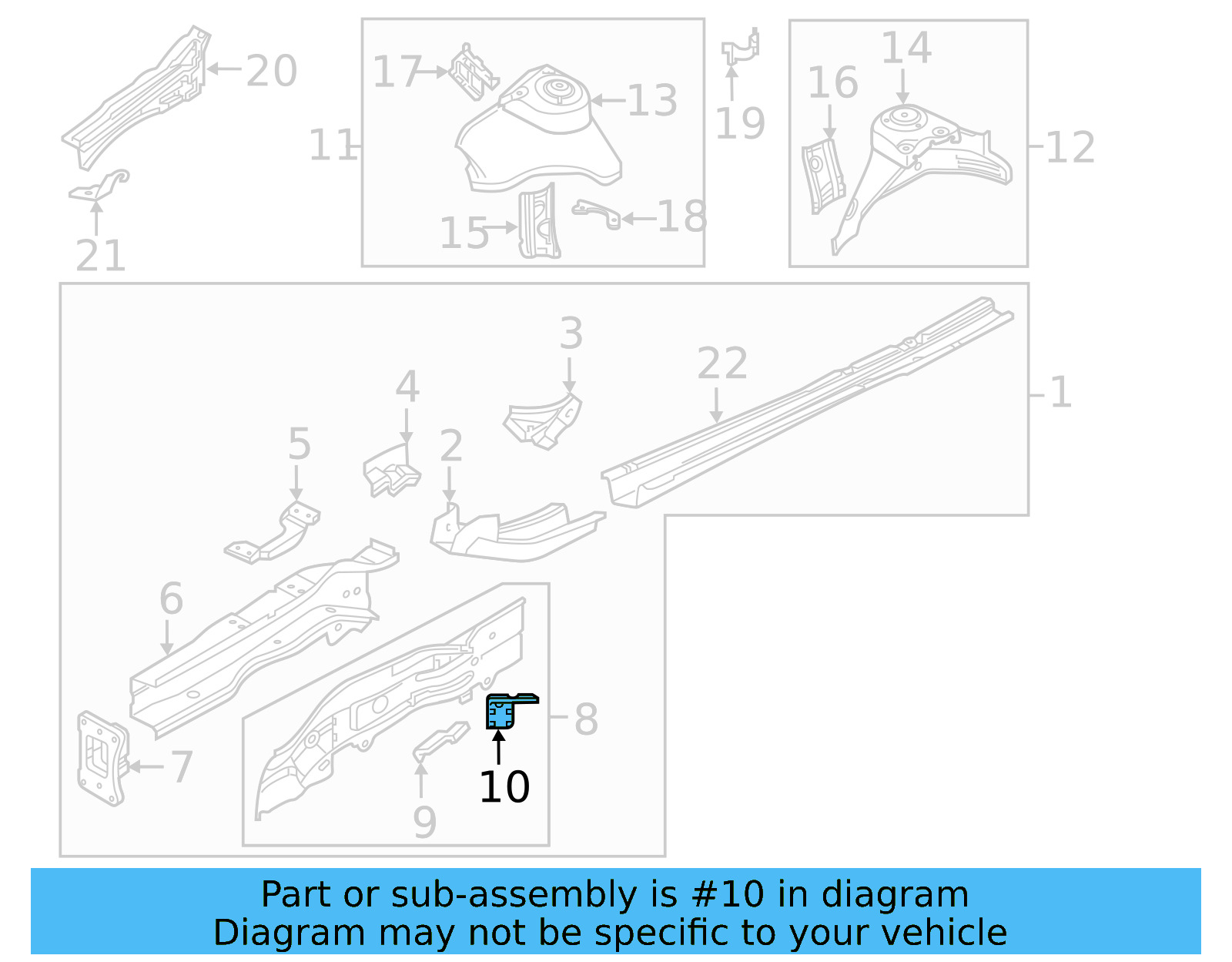 Brake Hose Upper Bracket 5Q0-611-845-B - View 11