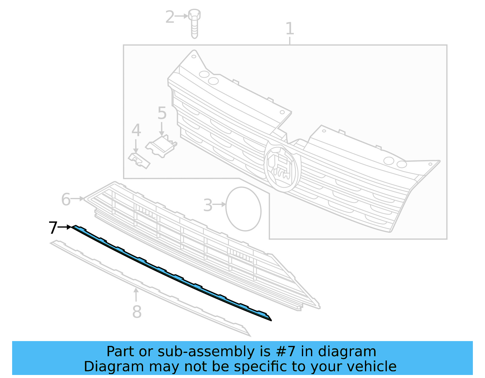 Center Molding 5NN-853-101-A-2ZZ - View 4