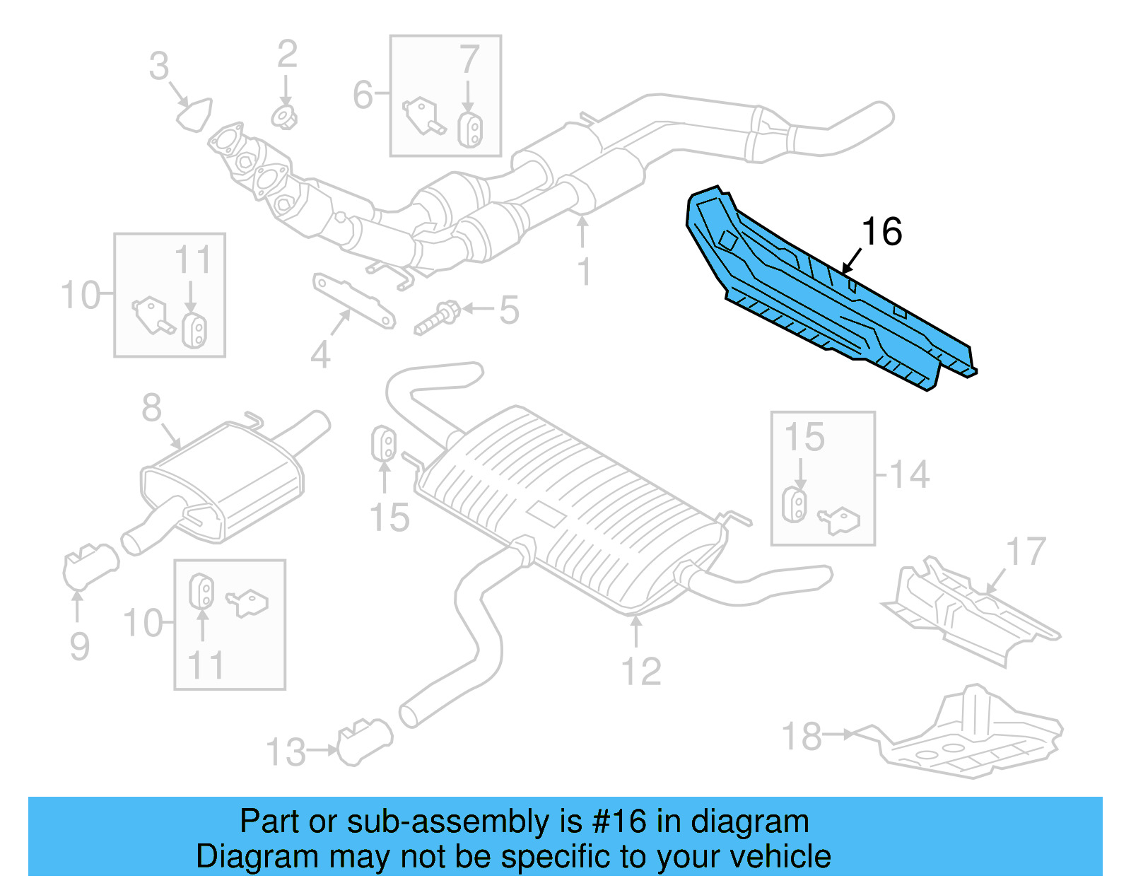 Heat Shield 3QF-825-661-C - View 15