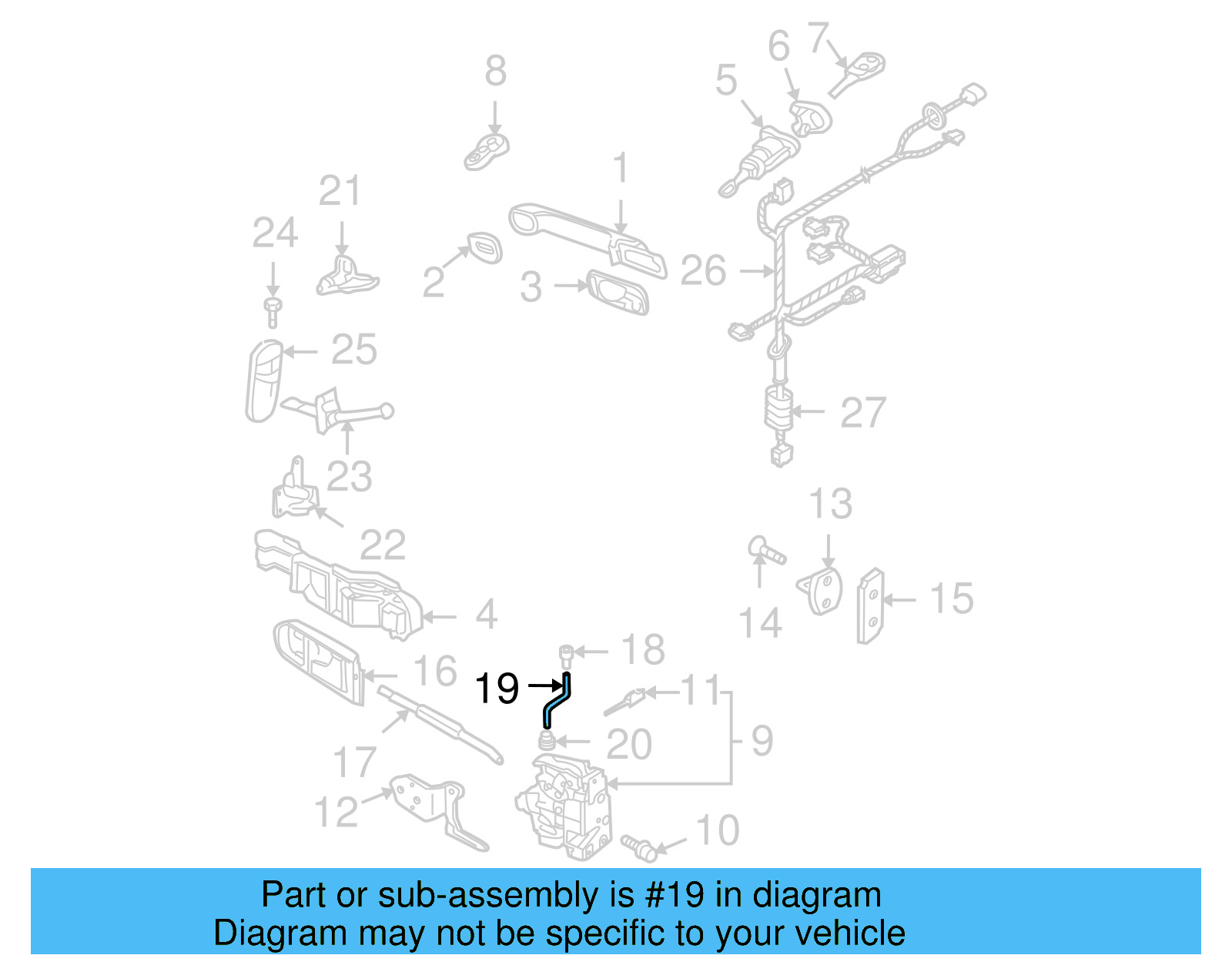 Lock Rod 1C0-837-183-C - View 4
