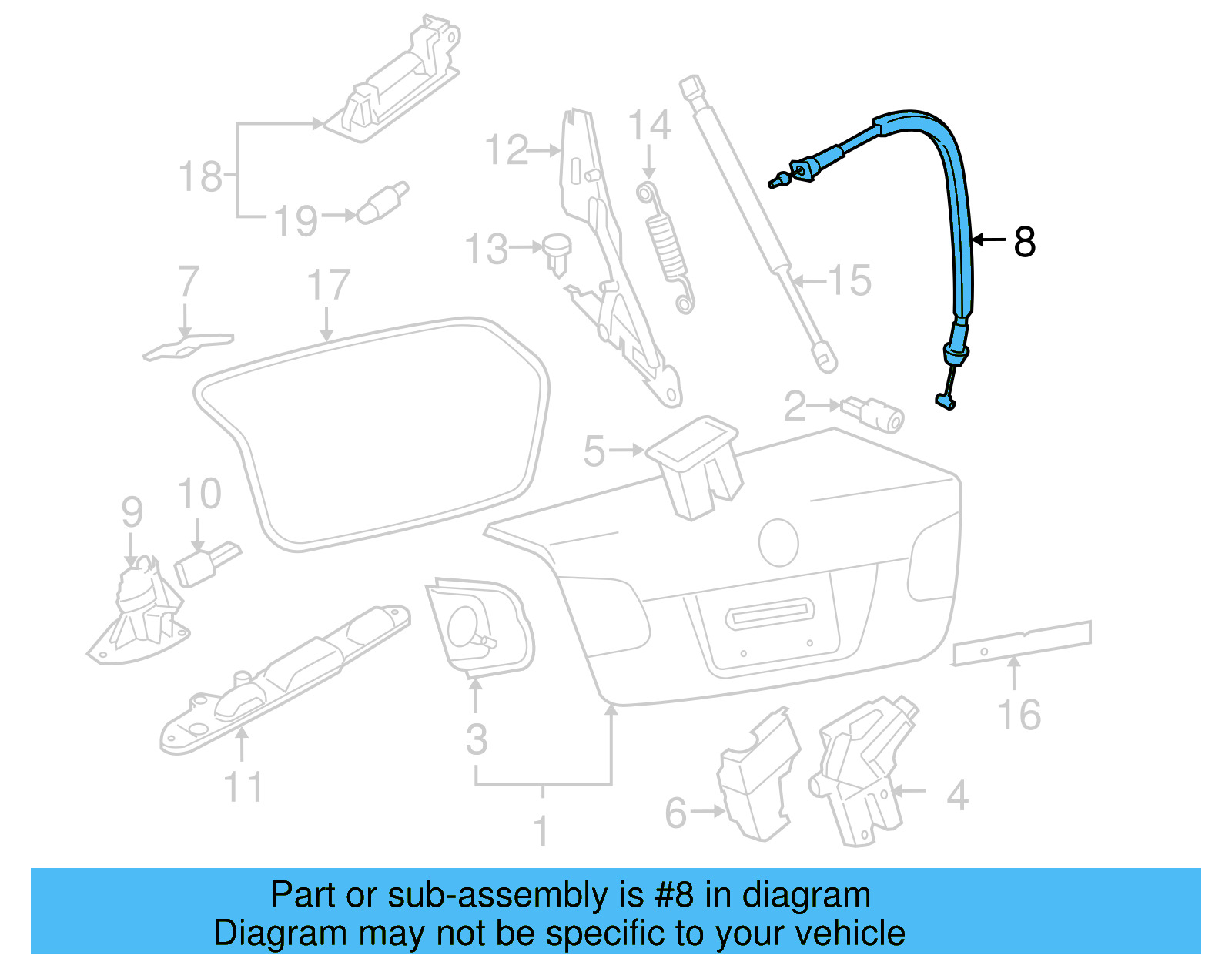 Release Cable 1K5-827-531-A - View 7