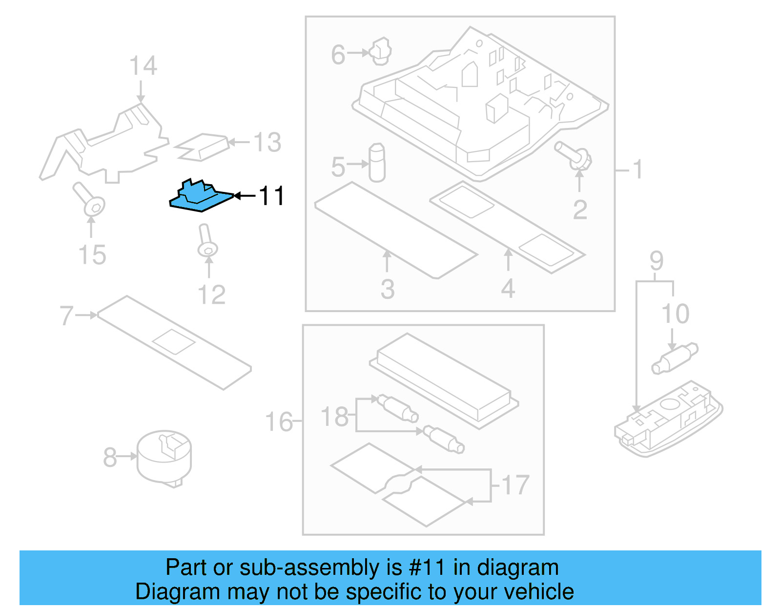Lamp Bezel 5N0-861-303-A-Y20 - View 12