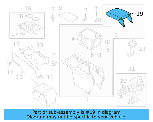 Armrest 3CN-864-207-C-VJQ - View 3