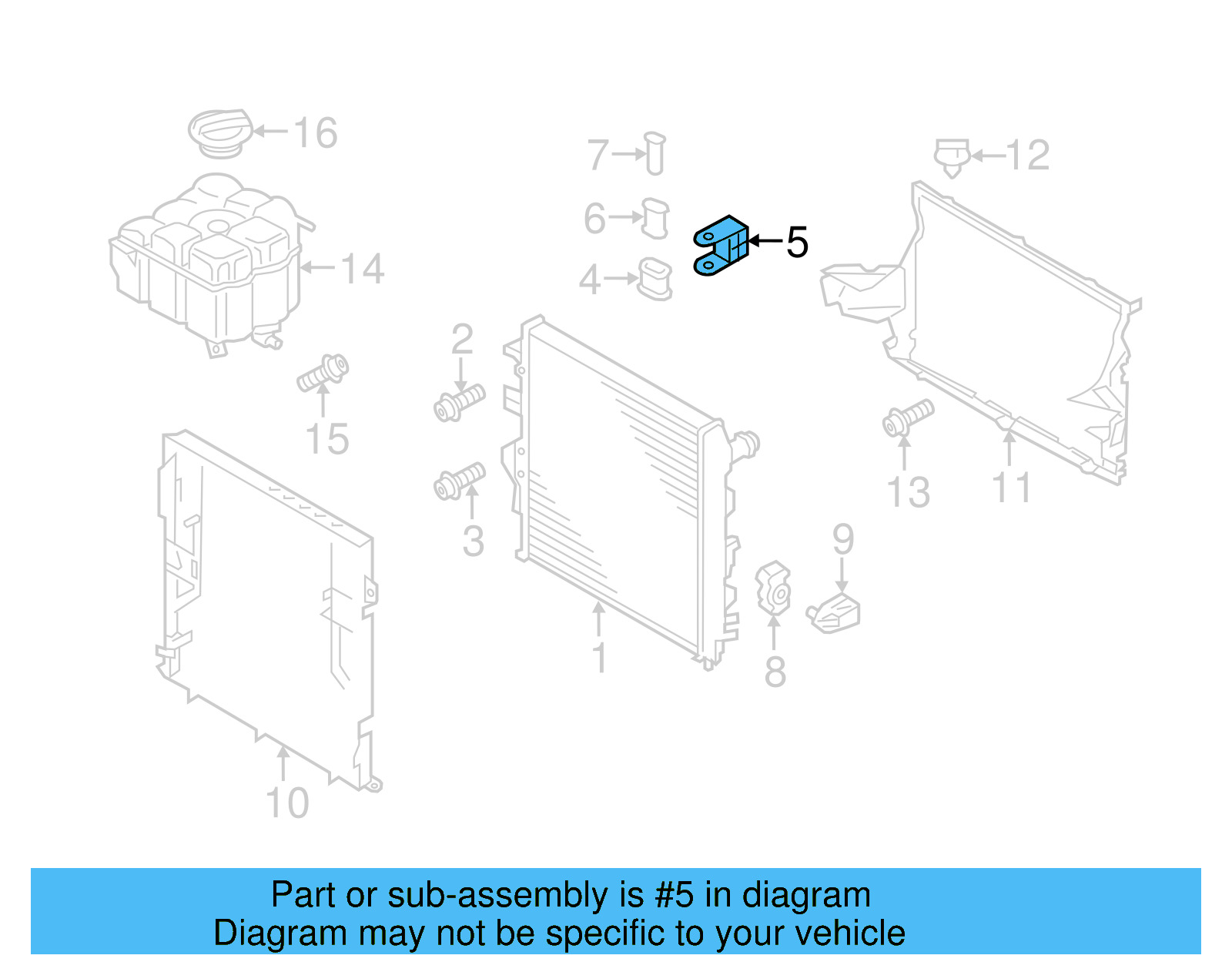 Upper Bracket 7P0-121-079-A - View 9