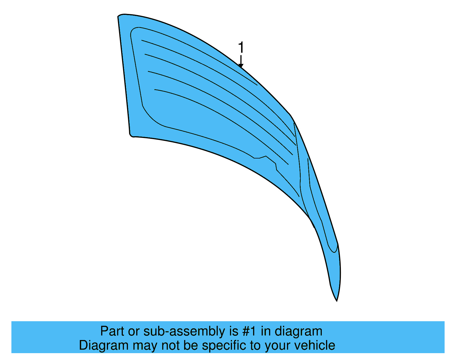 Lift Gate Glass 5K6-845-051-AG-NVB - View 7