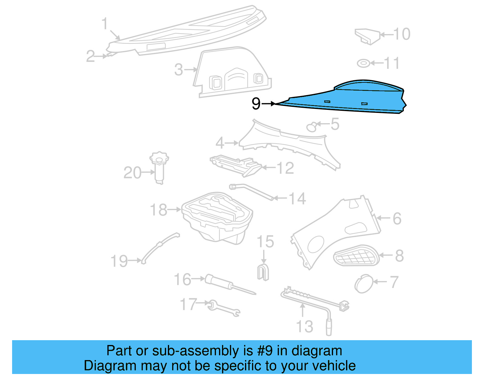 Floor Cover 1C0-863-463-AE-1BS - View 3