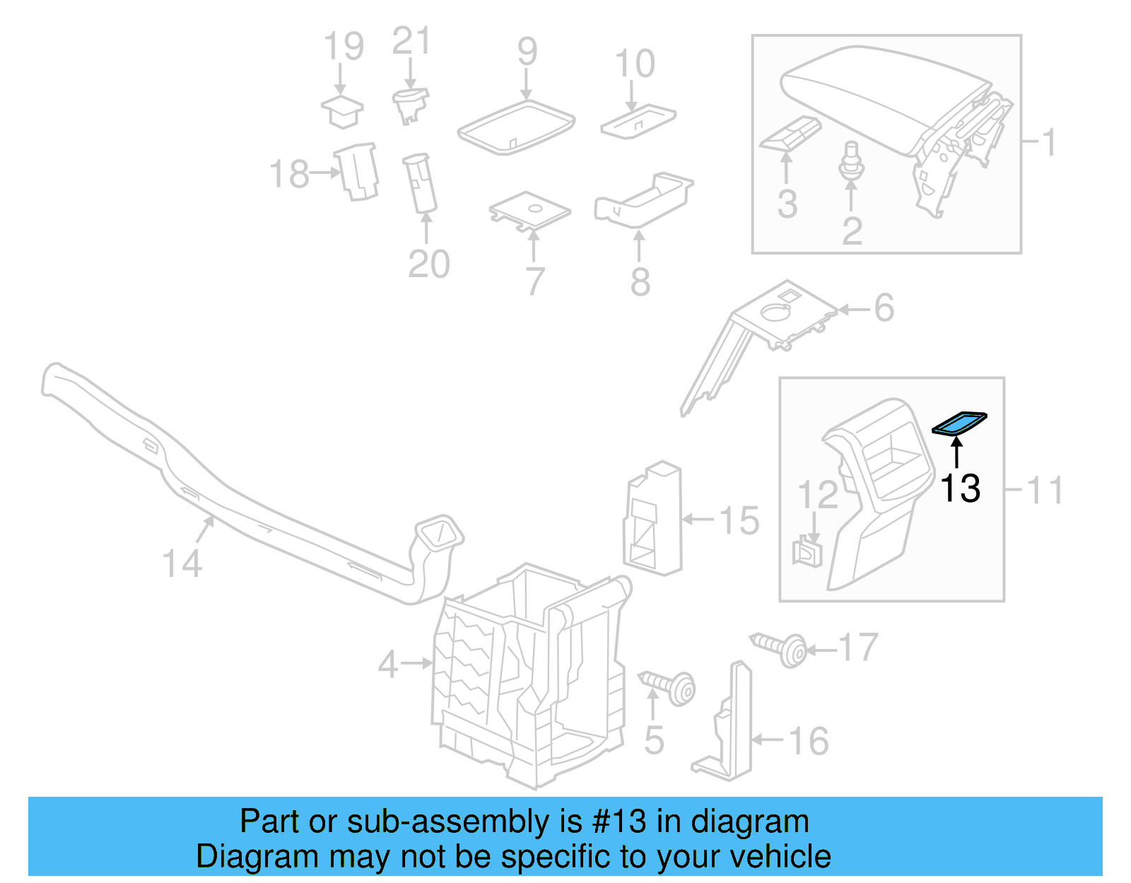 Rear Trim Panel Insert 561-863-328-95T - View 3