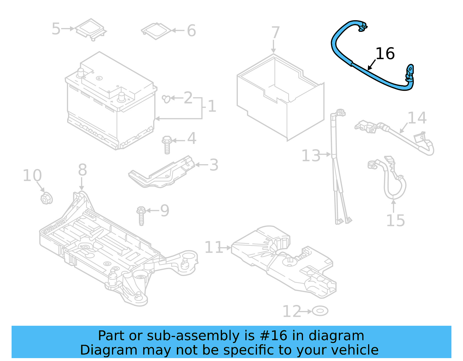 Ground Cable 5Q0-971-250-AH - View 6