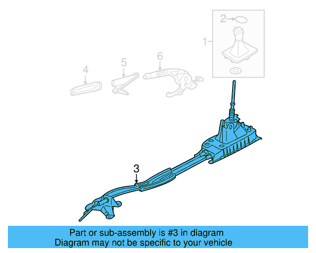 Shifter Assembly 1K0-711-049-CA - View 4