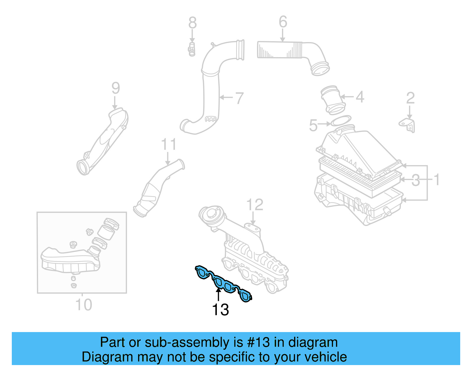 Manifold Gasket 028-129-717-D - View 11