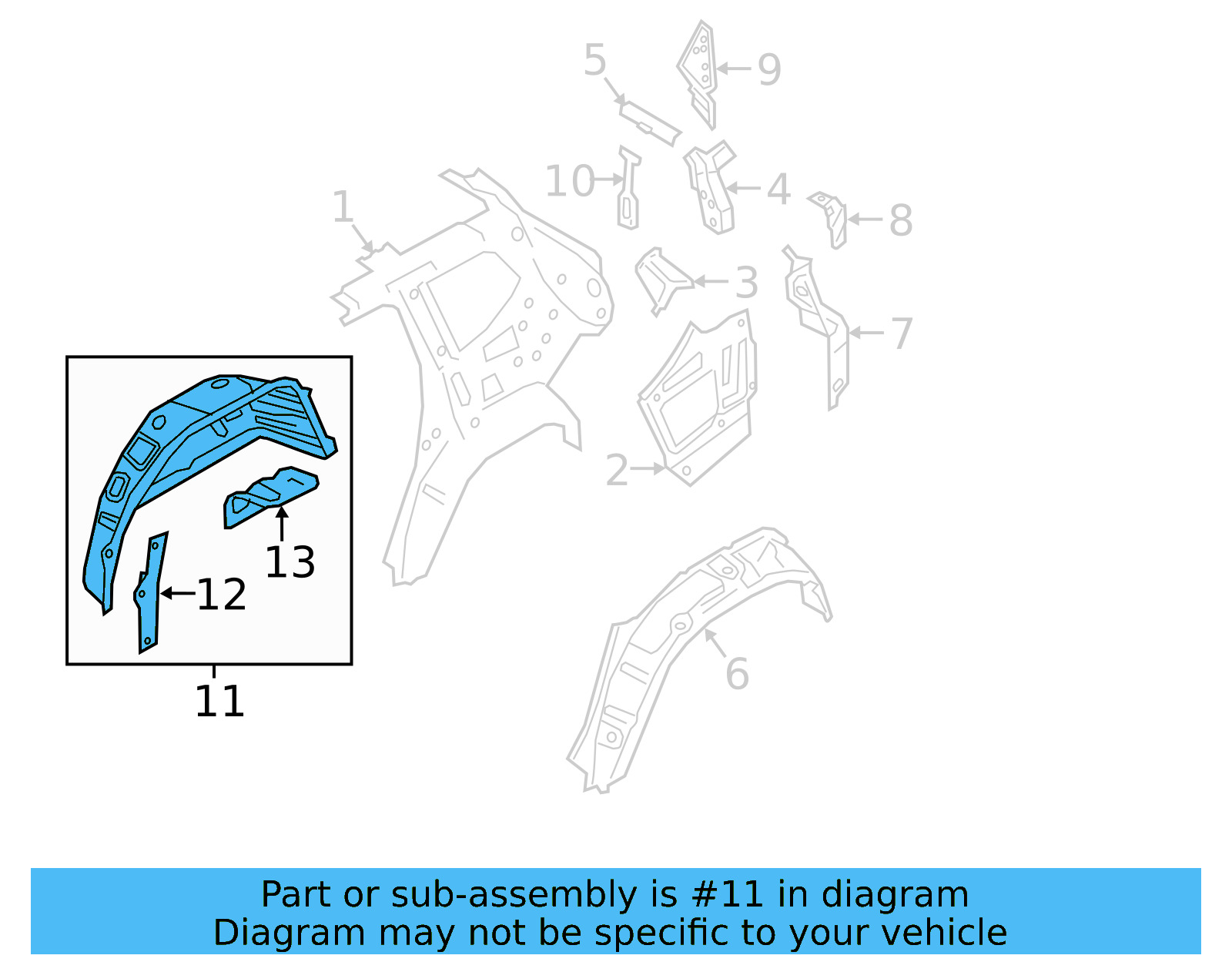 Inner Wheelhouse 3CN-809-852 - View 5