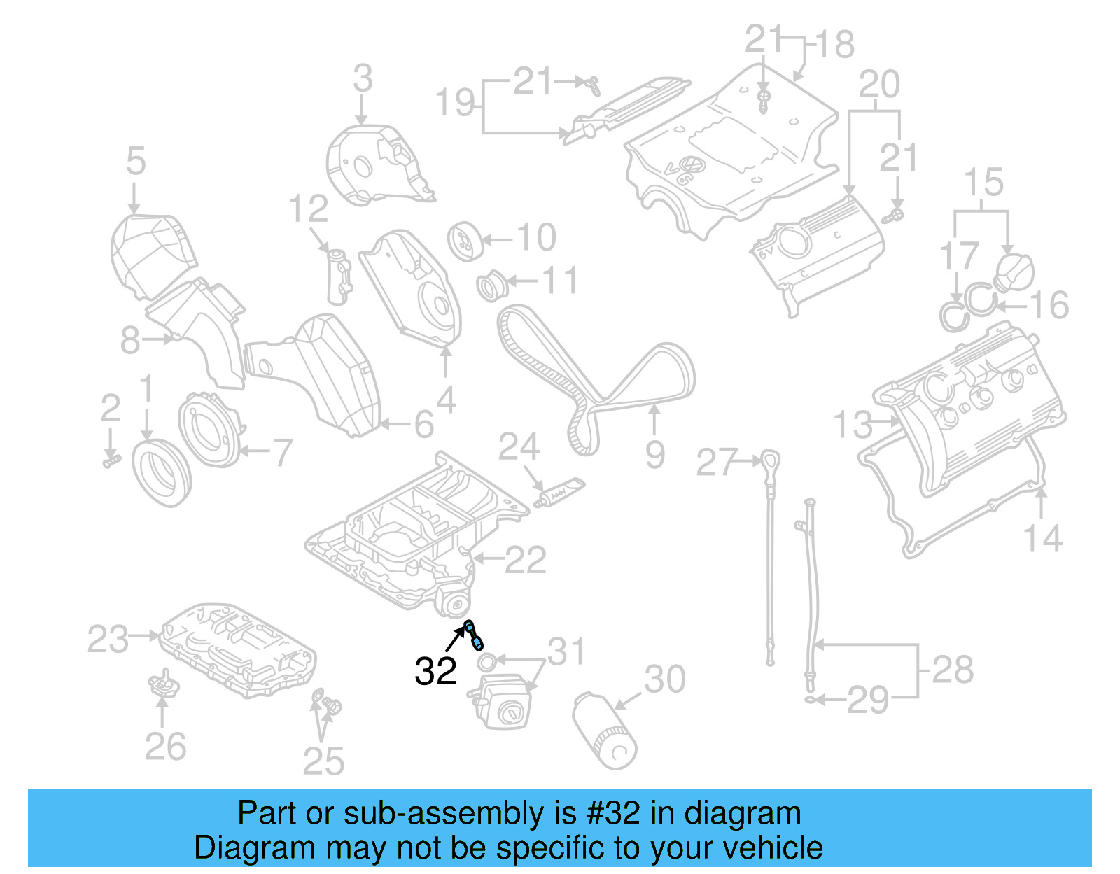 Oil Cooler Union 028-115-721-B - View 4