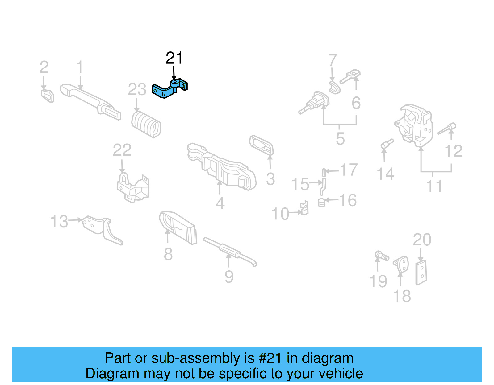 Upper Hinge 1J0-831-401-E - View 6