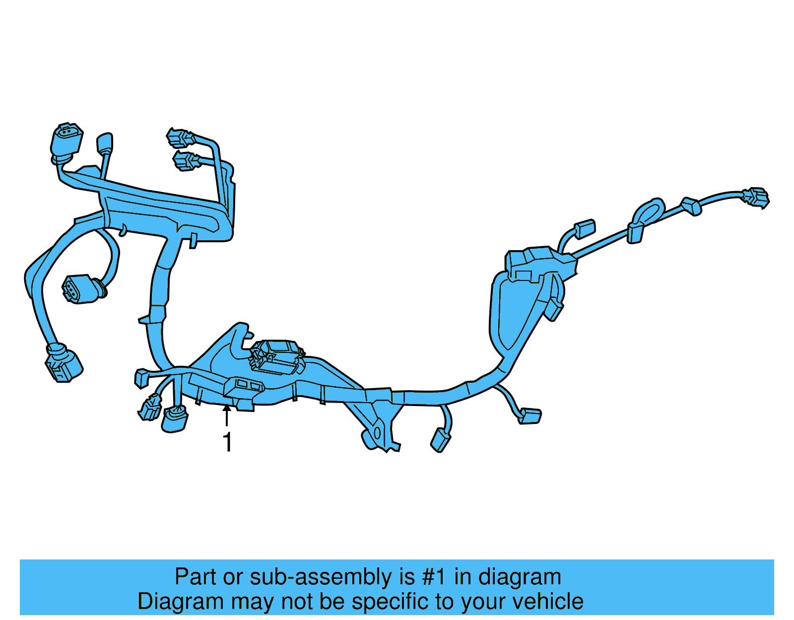 Wiring Harness 7B0971072B - View 2