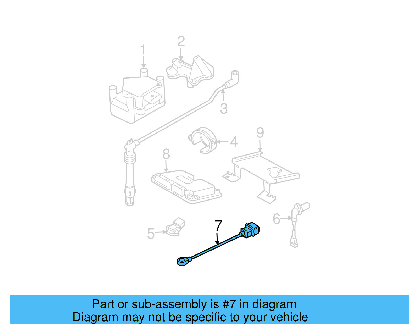 Ignition Knock (Detonation) Sensor 021-905-377-E - View 8