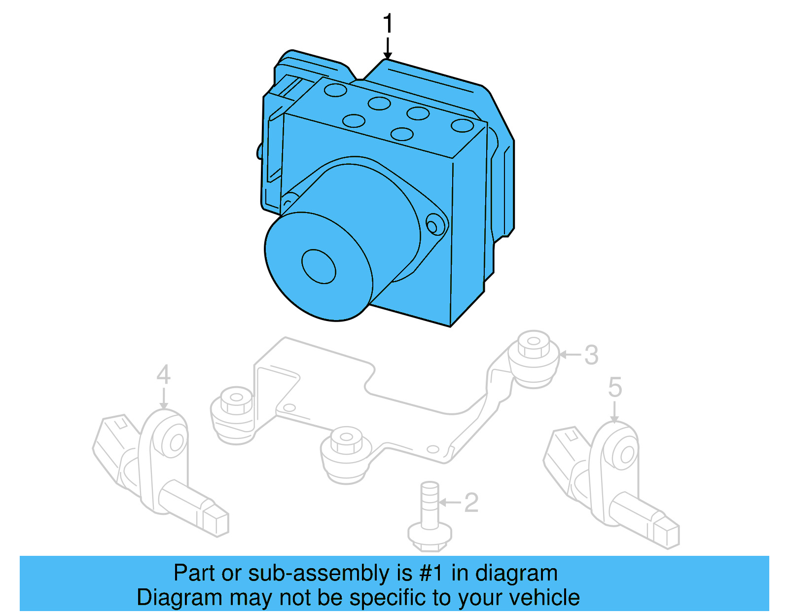 ABS Control Unit 5N0-614-517-N-BEF