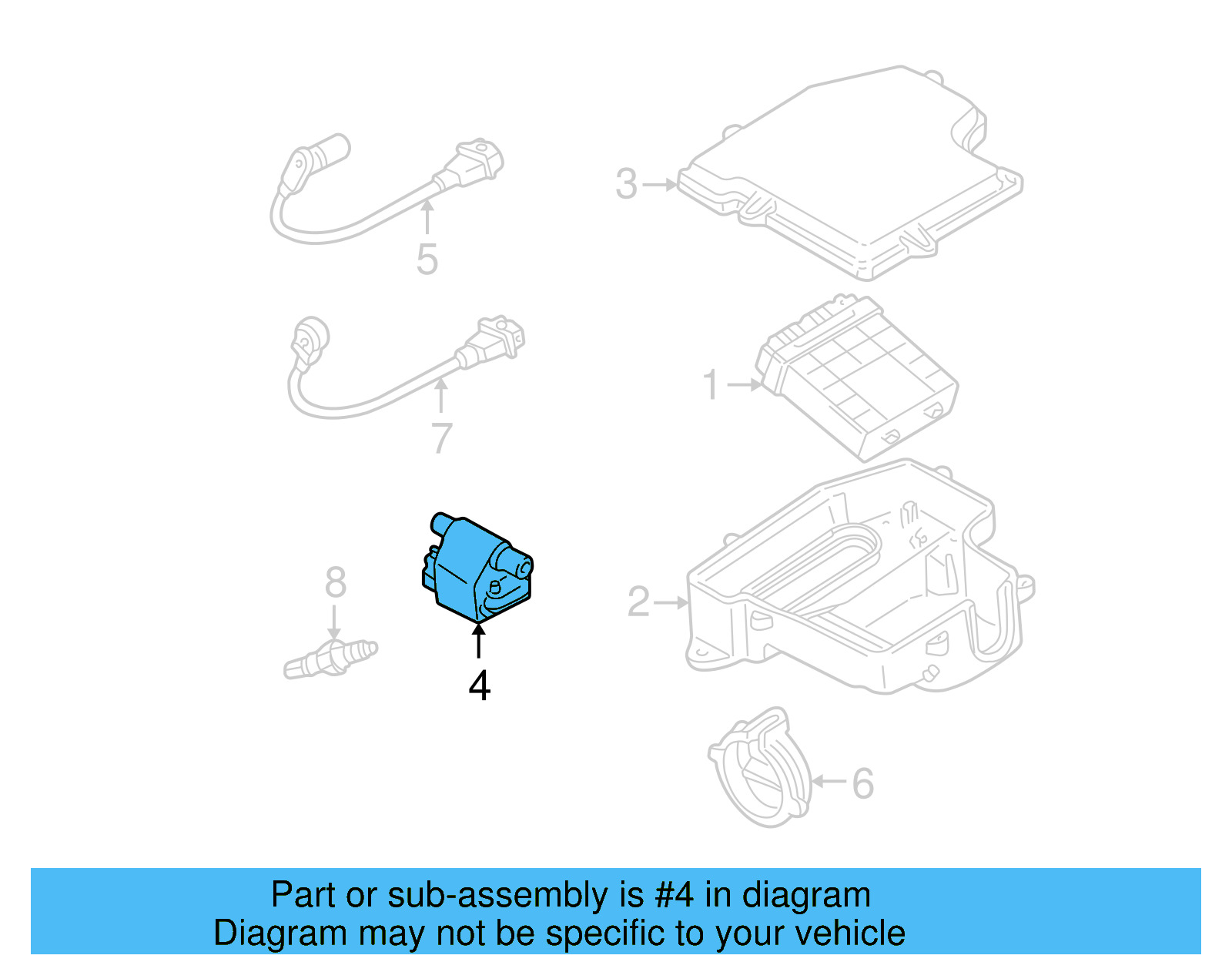 Ignition Coil 07C-905-715-A - View 9