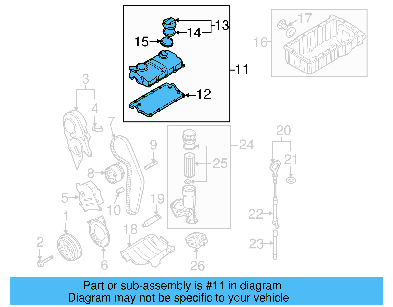 Valve Cover 038-103-469-AE - View 2