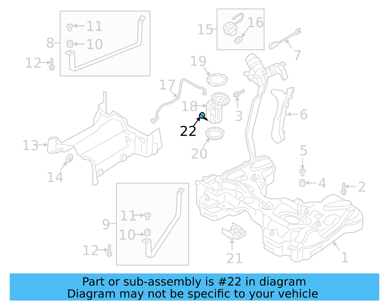 Fuel Gauge Sending Unit 3Q0-919-673-AG - View 4