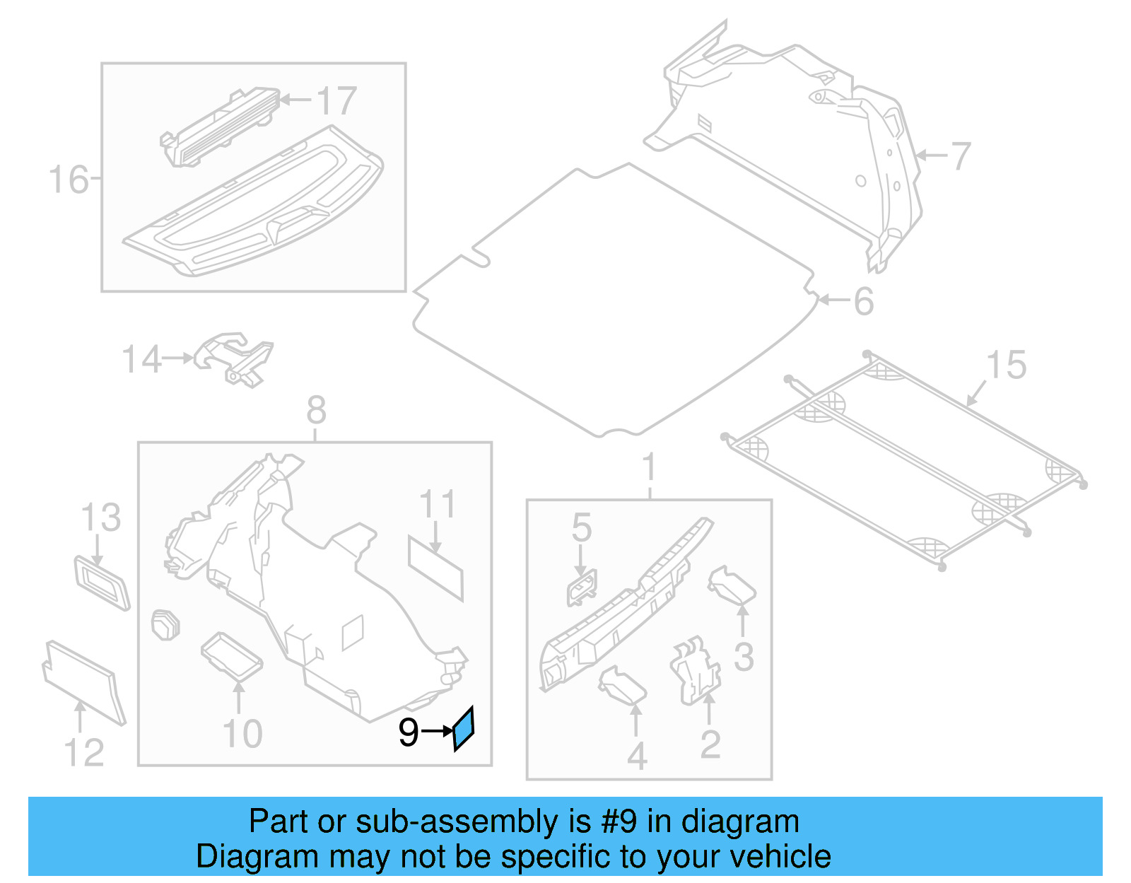 Side Trim Panel End Cover 5C6-867-727-82V