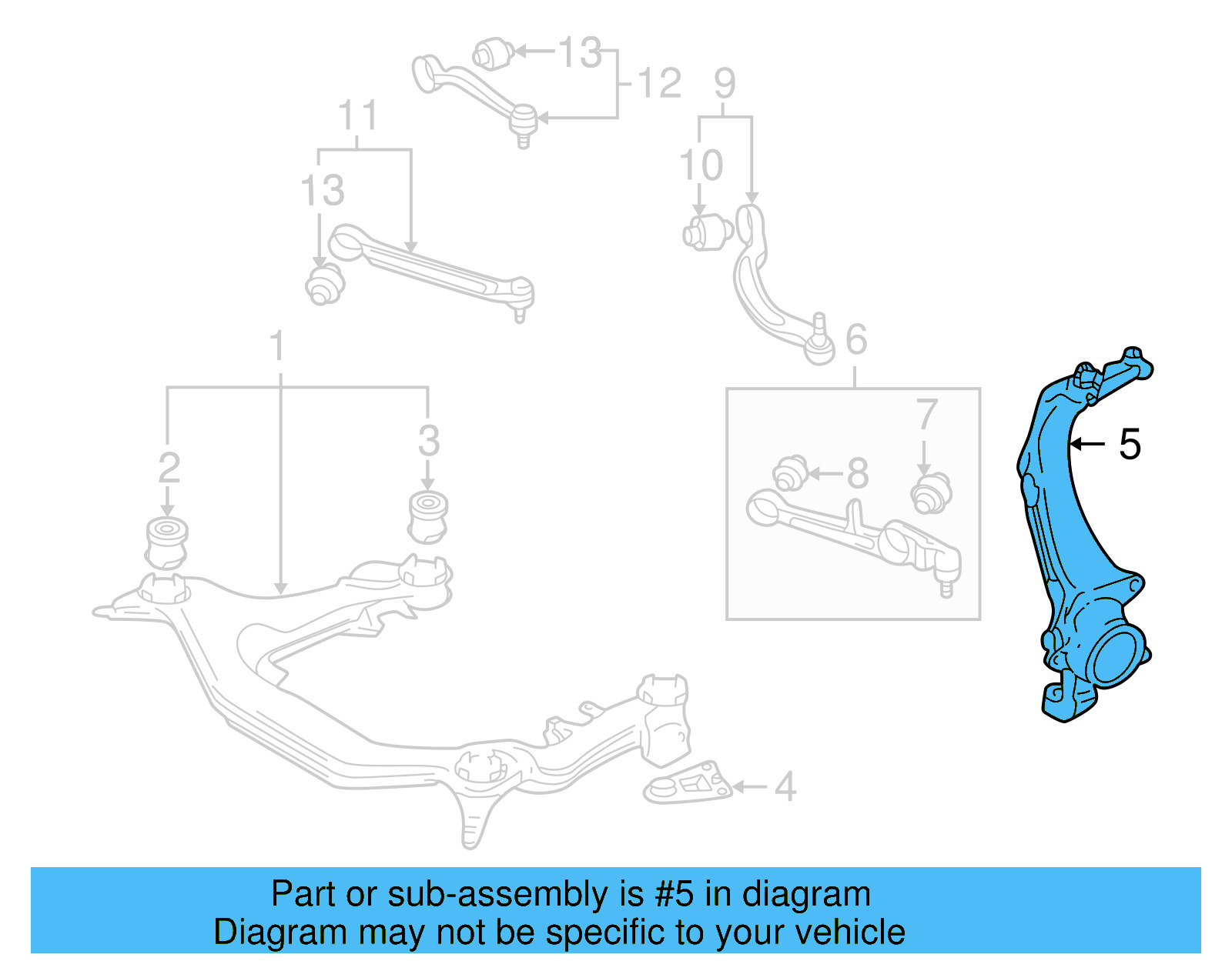 Knuckle 8D0-407-254-C - View 4