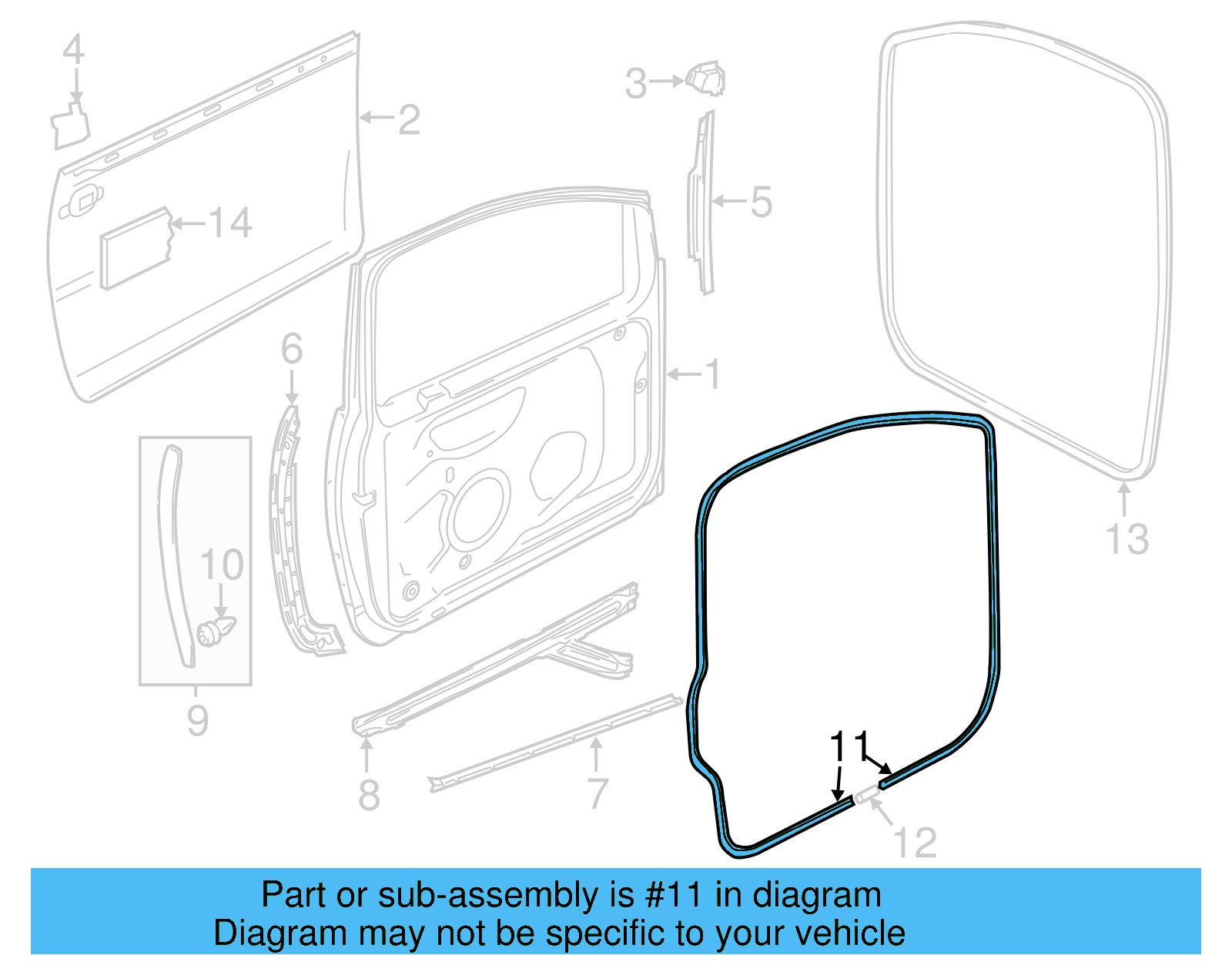 Door Weather 1K4-837-702-E-9B9
