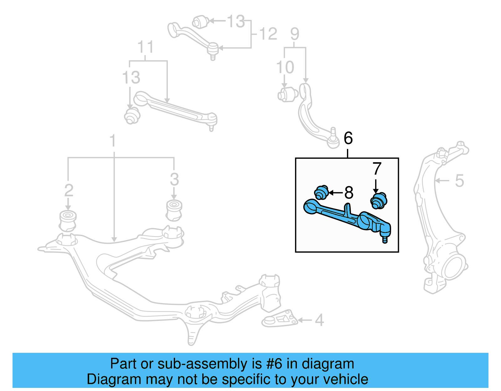 Lower Control Arm 4B3-407-151-K - View 4