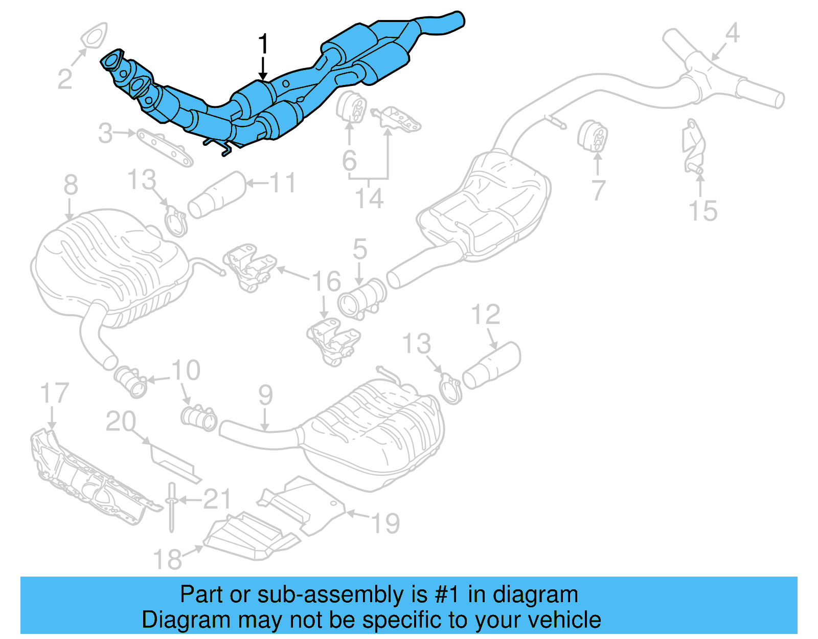Catalytic Converter 3C0-254-504-BX