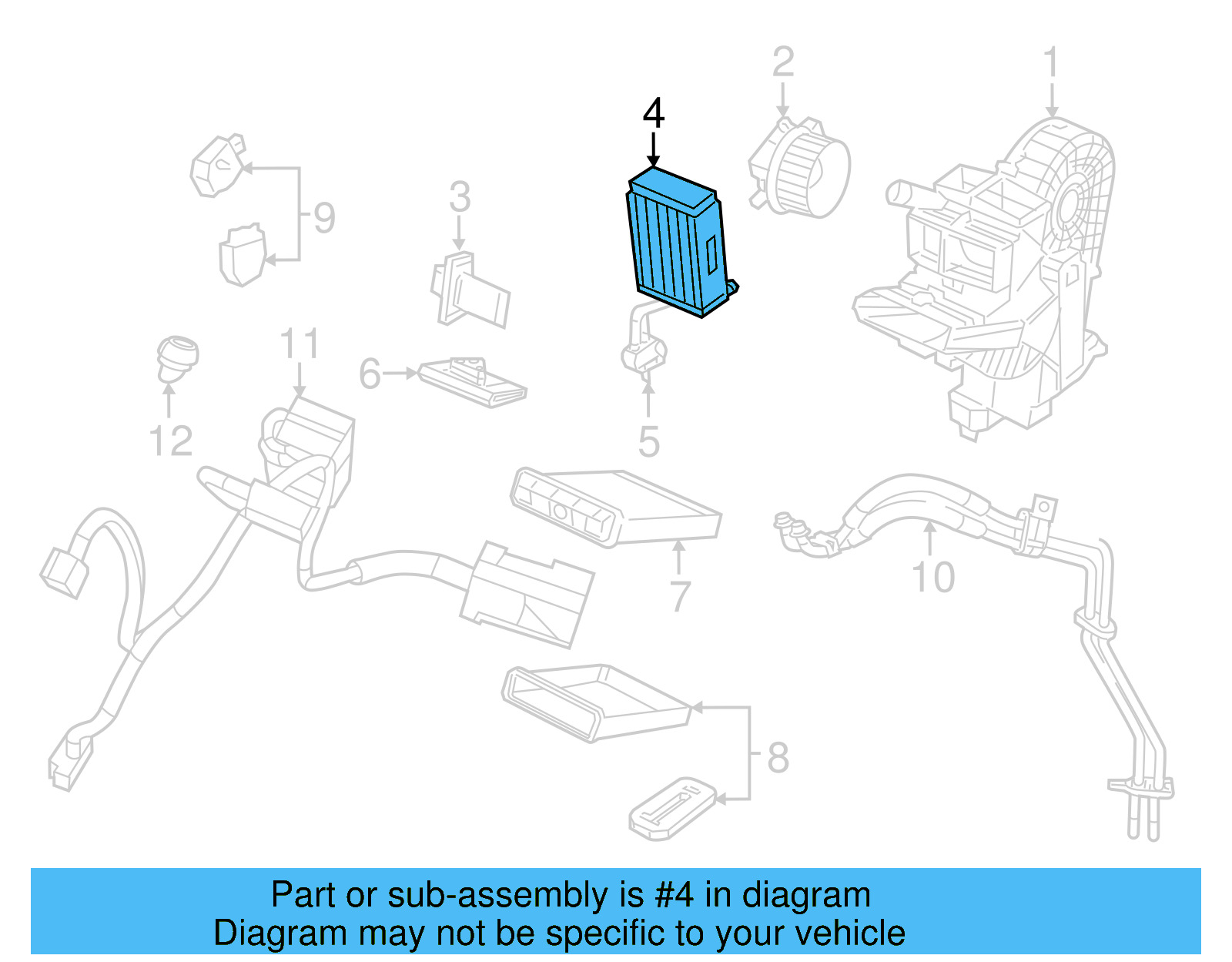 Evaporator Core 7B0-819-103-A - View 5