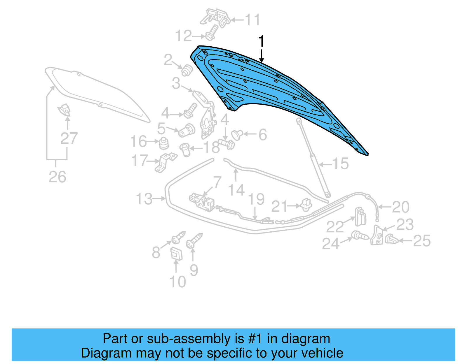 Hood 7P6-823-031-A - View 6