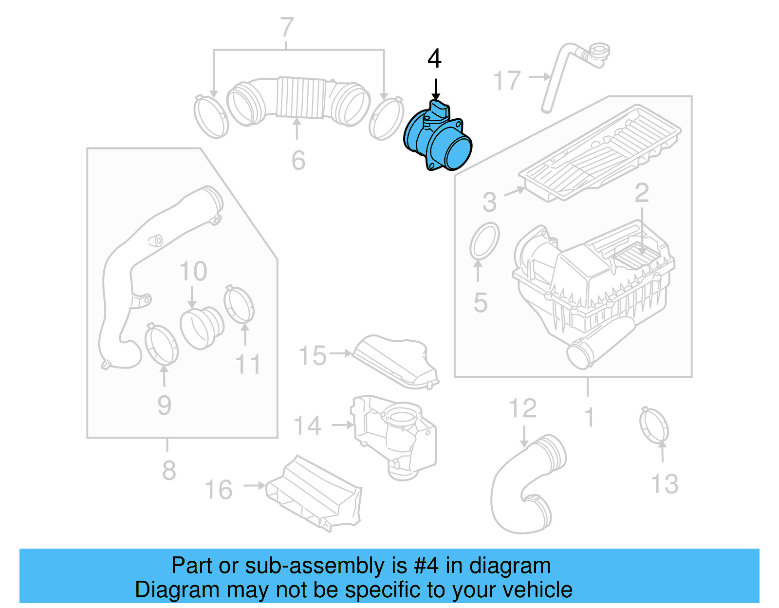 Air Mass Sensor 038-906-461-BX - View 8