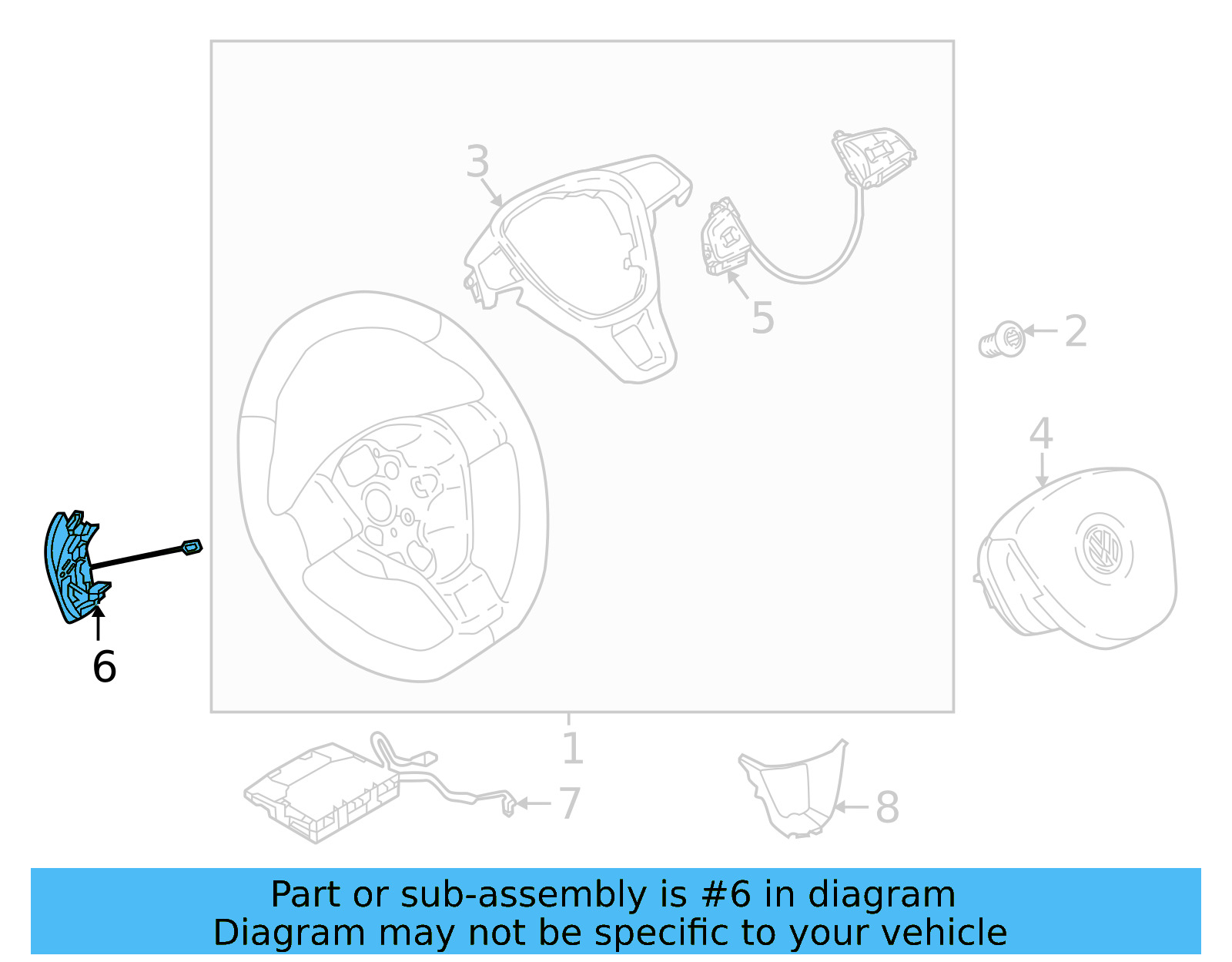 Shift Paddle 2GM-951-527-9B9 - View 4