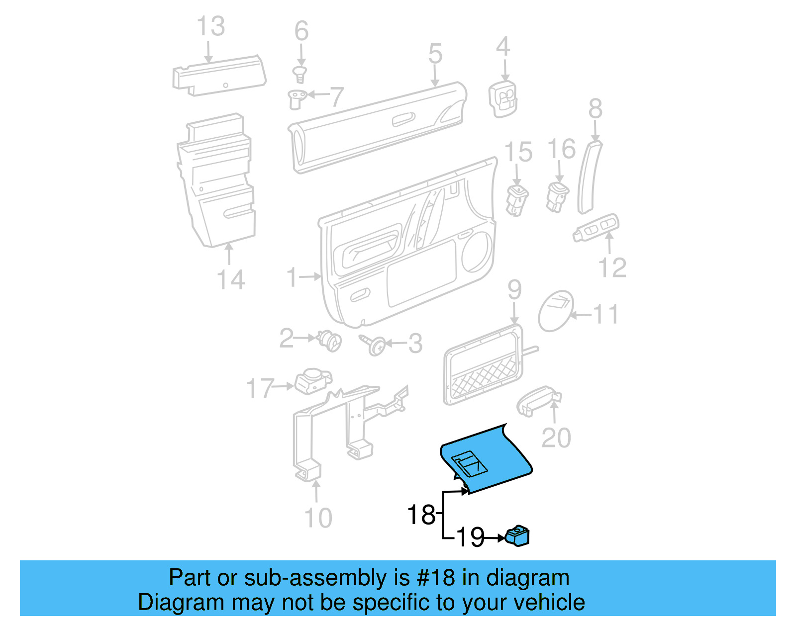 Window Switch 1C0-959-851-A-01C - View 5