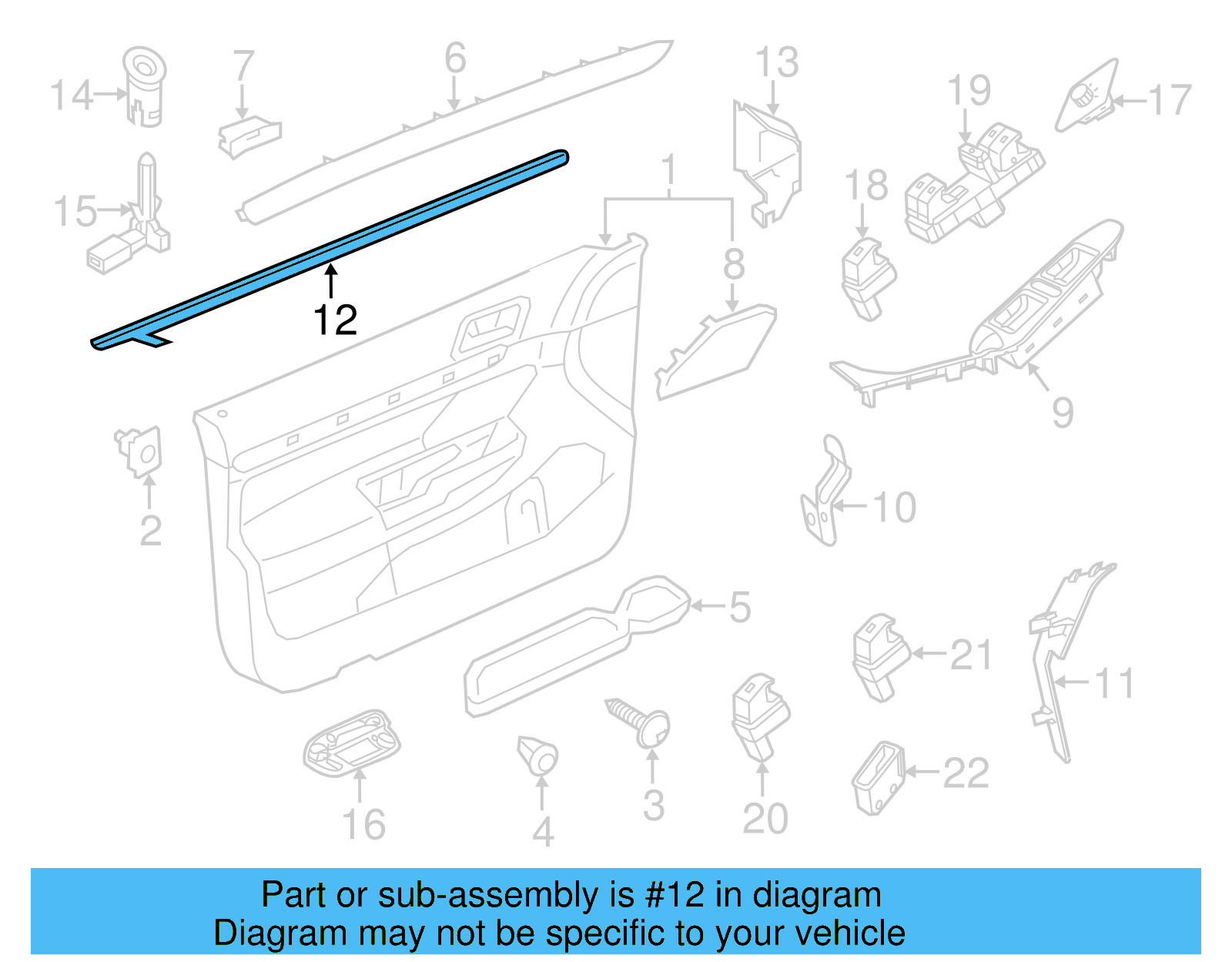 Belt Weather 5C6-837-479-5AP - View 4