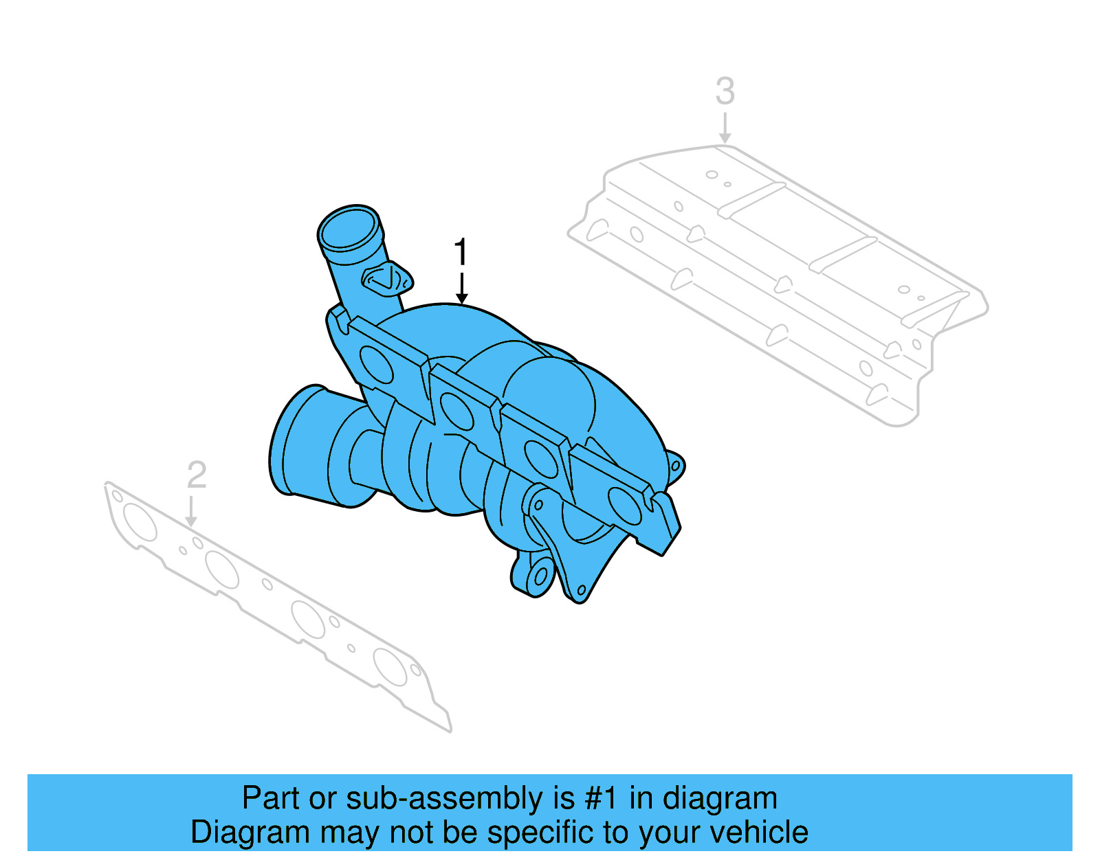 Exhaust Manifold 06F-145-701-C - View 7