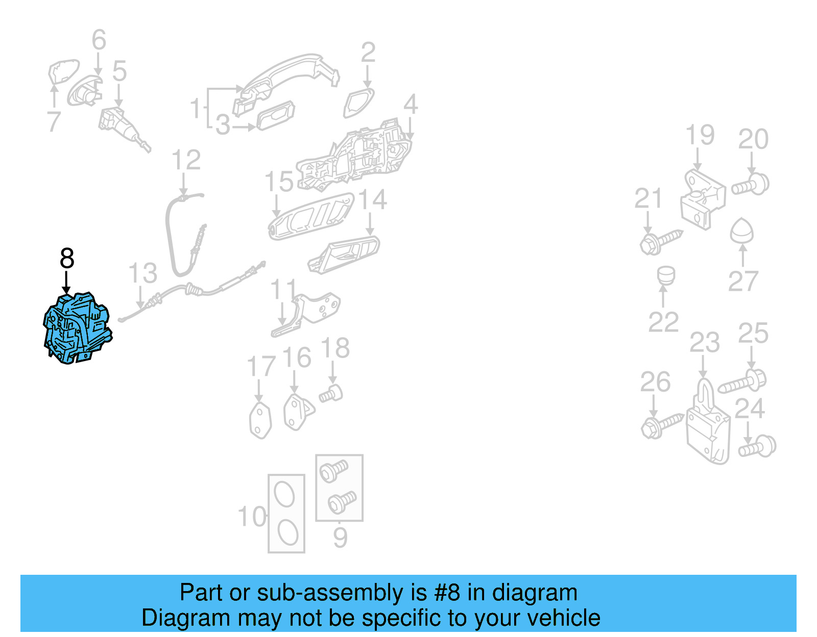 Lock Actuator 5N1-837-016-N - View 6