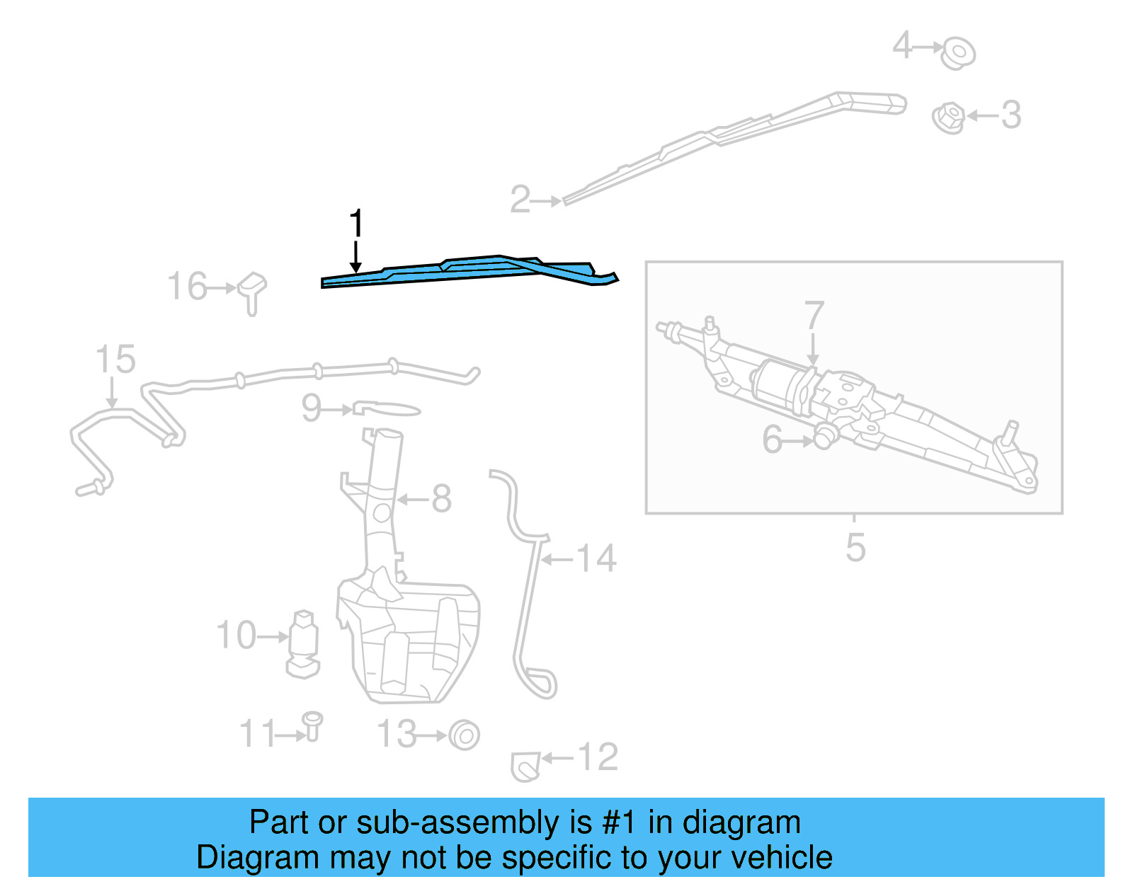 Wiper Blade 7B0-955-425-A - View 7