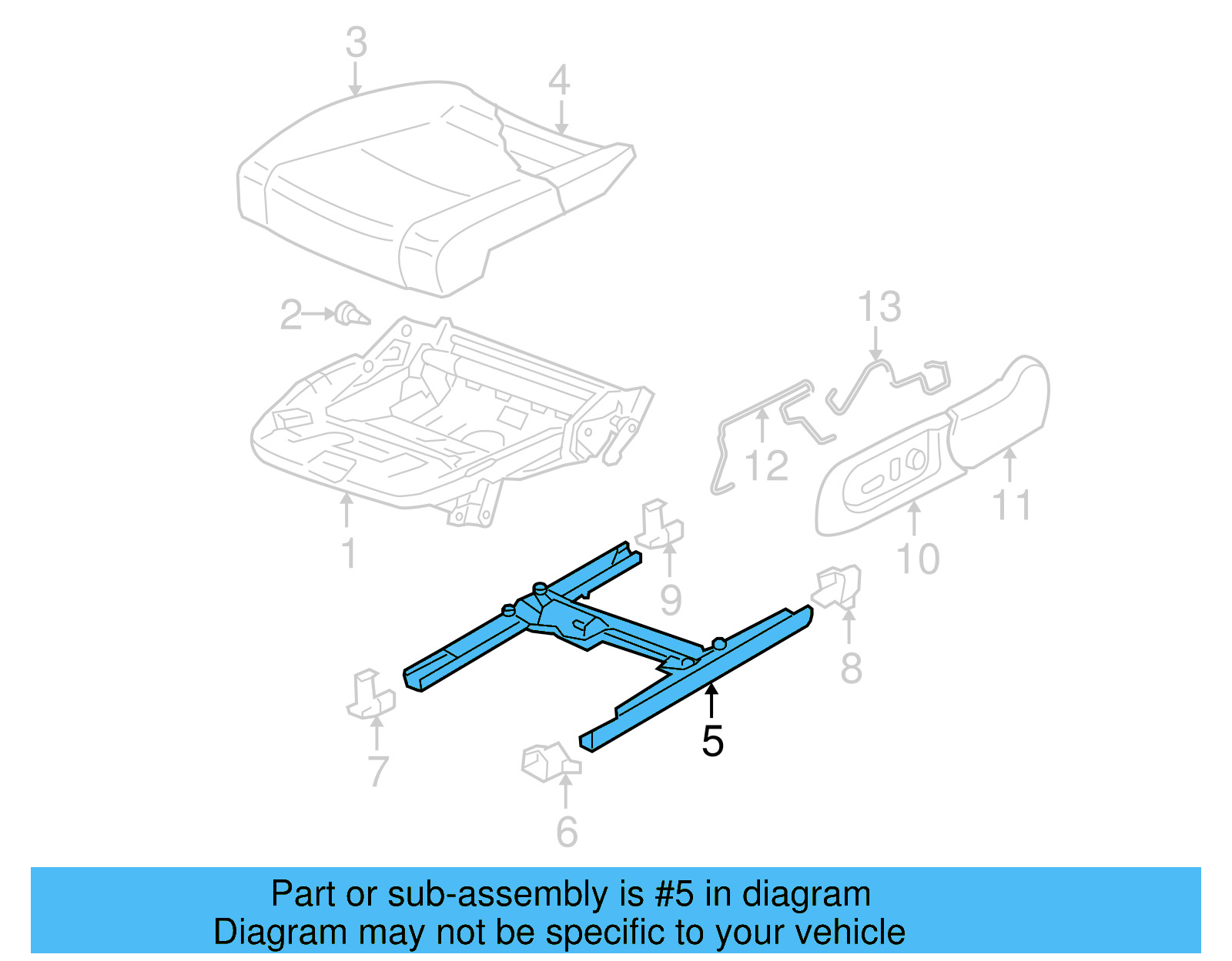 Seat Adjuster 1K0-881-184-B
